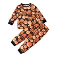 thumbnail image 1 of GCETTIC Baby and Kids' Sibling Matching Halloween and Holiday Pajama Sets, Cotton Size 1-2 Years, 1 of 4