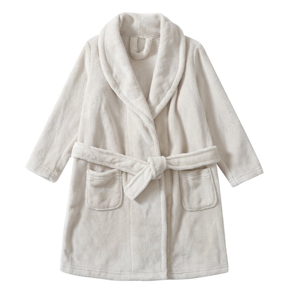 GCETTIC Boys' Bathrobes Boys Solid Robes Bathrobe Robes White,15-16 Years