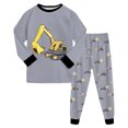 thumbnail image 1 of GCETTIC Boys Pajama Set 2 Piece Long Sleeve Pants Cartoon Print Sleepwear Grey Size,2-3 Years, 1 of 8