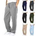 thumbnail image 1 of GCETTIC Boys Sweatpants, Sports Sweat Pants with Pockets Solid Color Casual Joggers Girls Sweatpants Open Bottom for Kids Clothes 15-16 Years, 1 of 6