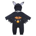 thumbnail image 1 of GCETTIC Infant Boys Girls Halloween Romper Jumpsuit Cotton Baby Clothes Solid Color Baby Crawling Suit Long Jumpsuit Newborn Pajamas Orange 12-18 Months, 1 of 9