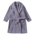 thumbnail image 1 of GCETTIC Kids Bathrobe Hooded Kids Bathrobe Soft Absorbent Medium Weight Swim Robe Purple,11-12 Years, 1 of 2
