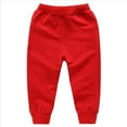 thumbnail image 1 of GCETTIC Kids Pants Boys Toddler Boys and Girls Cotton Pull on Sweatpant with Drawstring Red Size,12-18 Months, 1 of 5