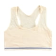 thumbnail image 1 of GCETTIC Kids Sports Bra Teen Girls Training Bra Seamless Wireless Adjustable Straps Ultra Soft Breathable High Elastic Fabric Tagless Beige,A, 1 of 5