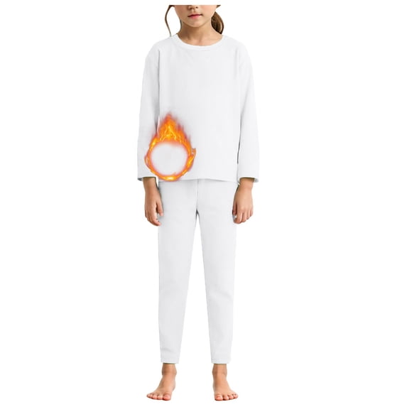 GCETTIC Toddler Thermal Underwear Set Girls Boys Long Johns Kids Pajamas Pjs Size 12-24 Months