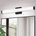 thumbnail image 1 of GCGAFUL 24.8" Bathroom Vanity Light, 6000K Modern Black Dimmable LED Mirror Lamp with Acrylic Body, Horizontal/Vertical Mounting (ETL Certificated), 1 of 8