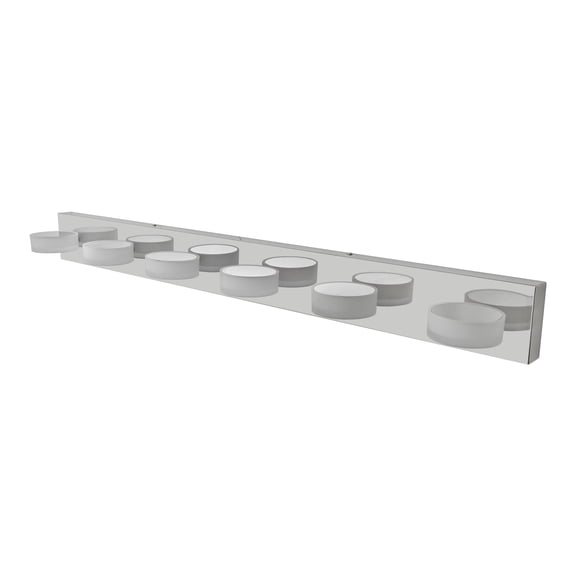 GCGAFUL 45 in. 6-Light Modern Chrome LED Vanity Light Bar with Acrylic Shades for Mirror, Shower, and Bathroom Decor