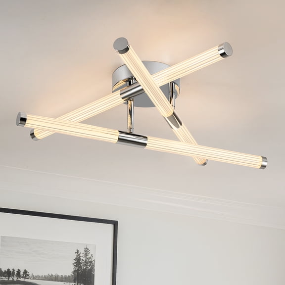 GCGAFUL Dimmable Flush Mount Lighting, Adjustable Multi-Angle LED Ceiling Light, Ideal for Studio, Desk, Workbench