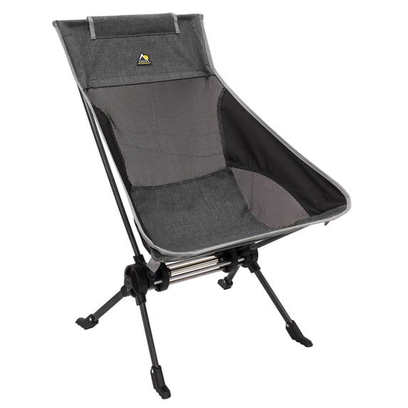 GCI Outdoor ComPack Rocker Compact Rocking Camping Chair with Carry Bag, Heathered Pewter
