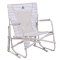 thumbnail image 1 of GCI Outdoor Beach Rocker Low Profile Rocking Beach Chair with Cup Holder, Neutral Stripe, 1 of 9