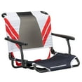 thumbnail image 1 of GCI Outdoor Big Comfort Stadium Seat With Armrests and Back Support for Bleachers, Varsity RWB, 1 of 7