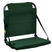 GCI Outdoor BleacherBack Stadium Seat With Cushioned Back Support for Bleachers, Hunter