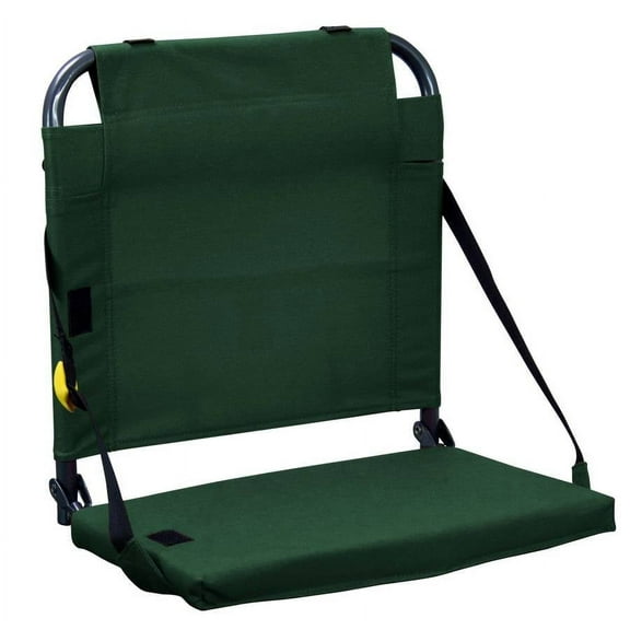 GCI Outdoor BleacherBack Stadium Seat With Cushioned Back Support for Bleachers, Hunter