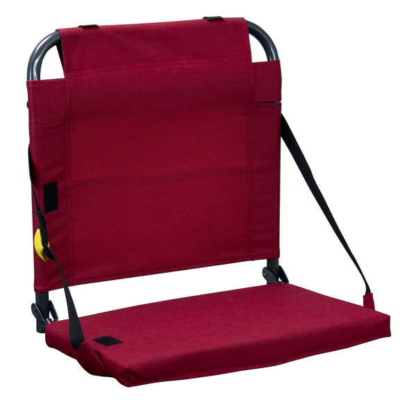 GCI Outdoor BleacherBack Stadium Seat With Cushioned Back Support for Bleachers, Red