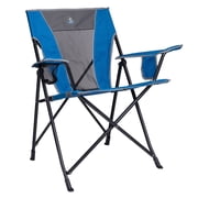 GCI Outdoor Comfort Quad Lightweight Foldable Camping Chair, Heathered Royal