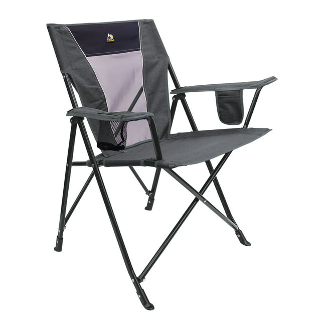 GCI Outdoor Comfort Pro Lightweight Folding Camping Chair, Heathered Pewter
