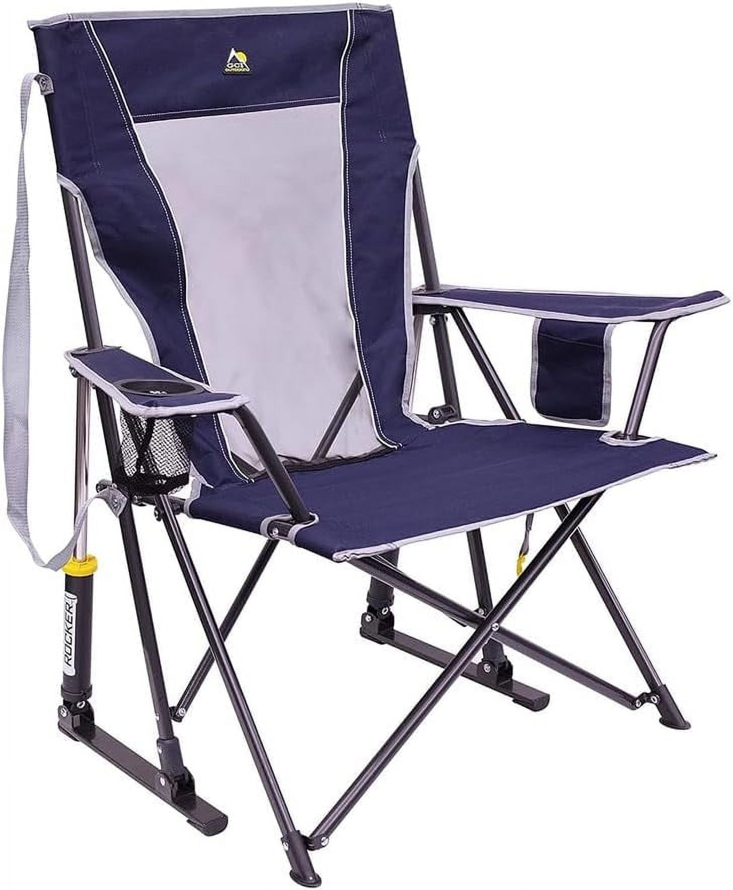 GCI Outdoor Comfort Pro Rocker Camping Chair | Portable Folding Rocking Chair with Durable Armrests & Drink Holder  Sweet Tea