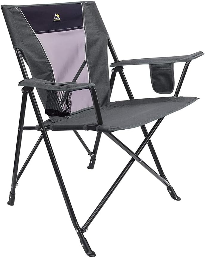 GCI Outdoor Comfort Pro Rocker Camping Chair | Portable Folding Rocking Chair with Durable Armrests & Drink Holder  Sweet Tea