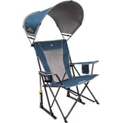 GCI Outdoor Comfort Pro Rocker Camping Chair | Portable Folding Rocking Chair with Durable Armrests & Drink Holder — Sweet Tea