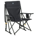 thumbnail interactive-video image 1 of GCI Outdoor Comfort Pro Rocker Foldable Rocking Camp Chair with Solid Backrest, Dark Charcoal, 1 of 10
