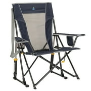 GCI Outdoor Comfort Pro Rocker Camping Chair with Mesh Backrest, Indigo