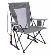 GCI Outdoor Comfort Pro Rocker Foldable Rocking Camp Chair, Mercury Gray