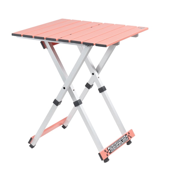 GCI Outdoor Compact Camp Table 20 Lightweight Folding Side Table, Coral