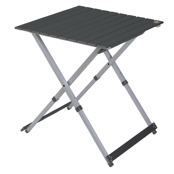 GCI Outdoor Compact Camp Table 25 Lightweight Folding Side Table, Black Chrome