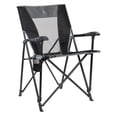 thumbnail image 1 of GCI Outdoor Eazy Chair Folding Quad Camping Chair with Carry Bag, Black, 1 of 7