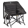 thumbnail image 1 of GCI Outdoor Puff Rocker Insulated Rocking Camping Chair with Cup and Phone Holder, Black, 1 of 7