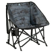 GCI Outdoor Puff Rocker Foldable Insulated Rocking Camp Chair, Stealth Camo