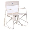 thumbnail image 1 of GCI Outdoor Freestyle Rocker Elite Folding Rocking Camping Chair with Cup Holder, Soft Neutral, 1 of 12