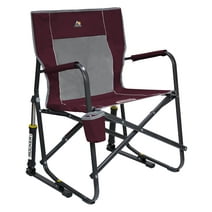 GCI Outdoor Freestyle Rocker Foldable Rocking Camp Chair, Maroon
