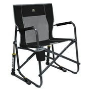 GCI Outdoor Freestyle Rocker Folding Rocking Camping Chair, Black
