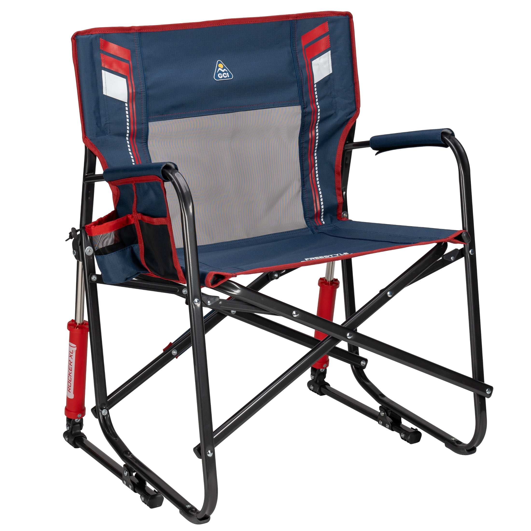 Walmart exclusive discounts  GCI Outdoor Freestyle Rocker XL Oversized Foldable Rocking Camp Chair, Americana