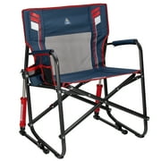 GCI Outdoor Freestyle Rocker XL Oversized Foldable Rocking Camp Chair, Americana
