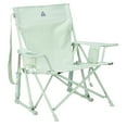 thumbnail interactive-video image 1 of GCI Outdoor Kickback Rocker Low Profile Rocking Camp Chair, Pastel Green, 1 of 10