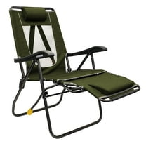 GCI Outdoor Legz Up Lounger Adjustable Folding Recliner Camp Chair, Heathered Loden