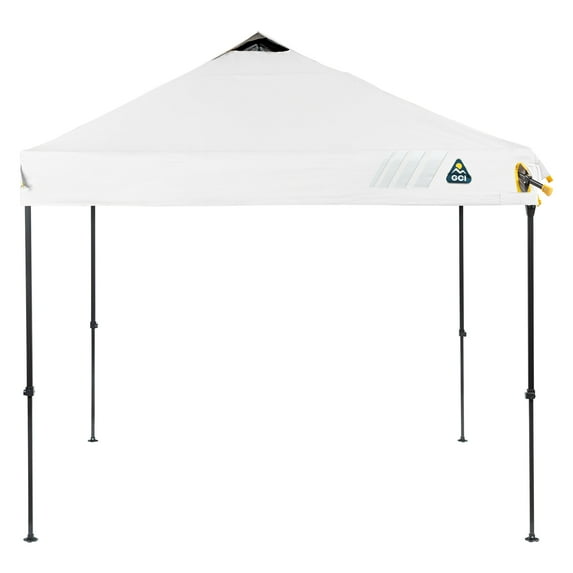 GCI Outdoor LevrUp Canopy 10' x 10' Portable Pop Up Shade Tent with Roller Bag, White