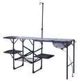 thumbnail image 1 of GCI Outdoor Master Cook Station Portable Folding Camp Kitchen With Shelves and Storage Racks, 1 of 9