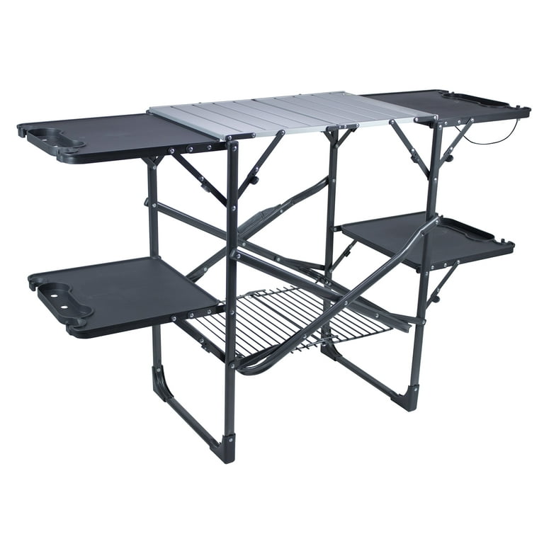 GCI Outdoor Slim-Fold Portable Camping Kitchen Table with