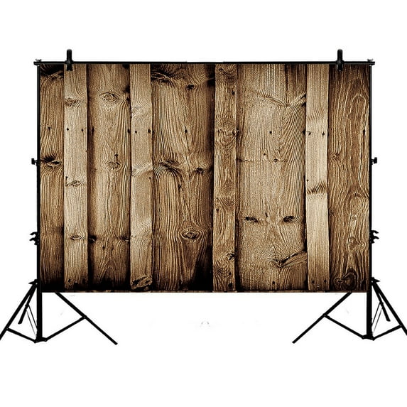 GCKG 7x5ft Vintage Rustic Knotty Old Barn Wood Polyester Photography Backdrop Studio Photo Props Background