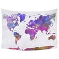 thumbnail image 1 of GCKG Abstract Art Splatter Painting Home Decor, Watercolor World Map Tapestry Wall Hanging Art Sets 80 X 60 Inches, 1 of 2
