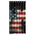 thumbnail image 1 of GCKG Abstract Bald Eagle American Flag Stars and Stripe Flag Bathroom Shower Curtain, Shower Rings Included 100% Polyester Waterproof Shower Curtain 36x72 Inches, 1 of 4