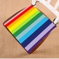 thumbnail image 1 of GCKG Abstract Colorful Rainbow Stripes Chair Pad Seat Cushion Chair Cushion Floor Cushion with Breathable Memory Inner Cushion and Ties Two Sides Printing 18x18 inches, 1 of 3