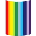 thumbnail image 1 of GCKG Abstract Colorful Rainbow Stripes Wall Art Tapestries Home Decor Wall Hanging Tapestry Size 51"x60", 1 of 2