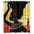 thumbnail image 1 of GCKG African Woman Bathroom Shower Curtain, Shower Rings Included 100% Polyester Waterproof Shower Curtain 60x72 inches, 1 of 4