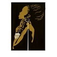 thumbnail image 1 of GCKG African Woman Japanese Noren Doorway Curtain Door and Window Curtain Tapestry Size 85x120cm, 1 of 4