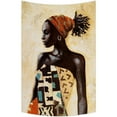 thumbnail image 1 of GCKG African Woman Wall Art Tapestries Home Decor Wall Hanging Tapestry Size 60"x90", 1 of 2
