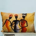 thumbnail image 1 of GCKG African Women Pillow Case Pillow Cover Pillow Protector Two Sides 20 x 30 Inches, 1 of 2